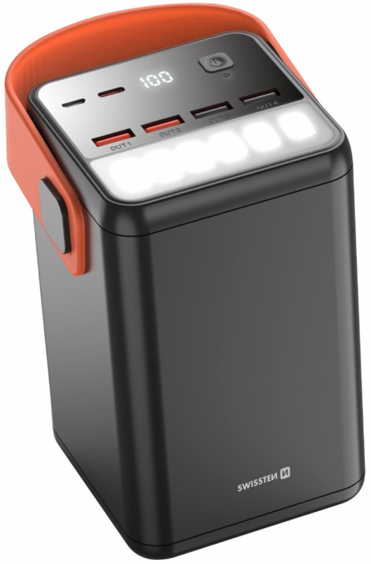 Батарея мобильная Swissten 60000mAh 65W Black (8595217481299) - Фото 1