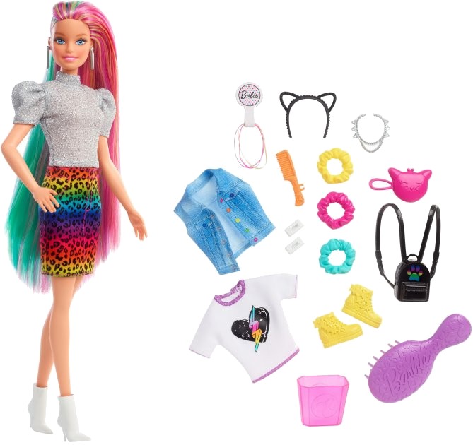 Лялька Barbie "Веселковий леопард"  (GRN81) - Фото 1