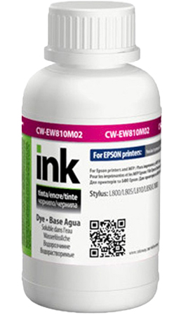 Чернила Colorway Epson L-800/810/850 200мл Magenta EW810M (CW-EW810M02) - Фото 1