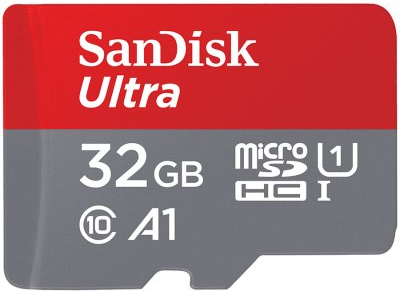 Карта памяти SanDisk Ultra microSDHC 32GB + SD Adapter (SDSQUA4-032G-GN6MA) - Фото 1
