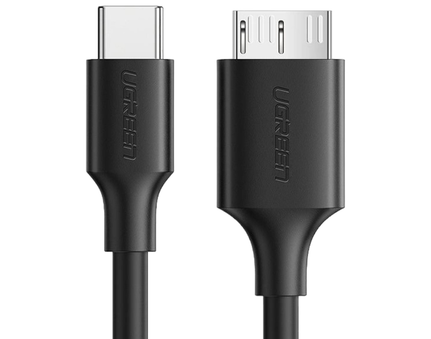 Кабель UGREEN US312 USB-C 3.1 to MicroUSB 3.0 3A 1m Black (20103) - Фото 1