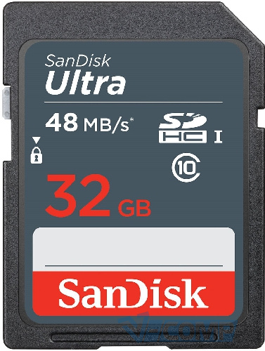 Карта памяти SanDisk Ultra SDHC 32GB Class10 UHS-I (SDSDUNR-032G-GN3IN) - Фото 1