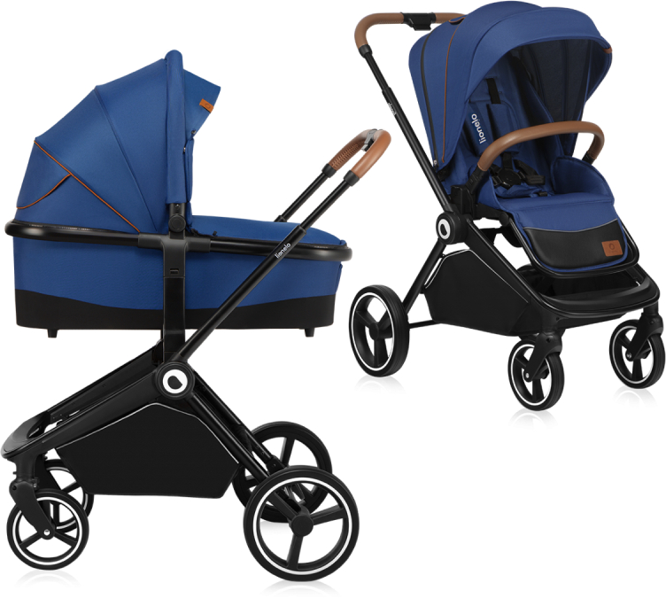 Коляска універсальна 2 в 1 Lionelo Mika Blue Navy - Фото 1