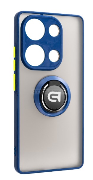 Чехол для смартфона Armorstandart Frosted Matte Ring for Xiaomi Redmi Note 14S 4G Navy Blue (ARM85113) - Фото 1