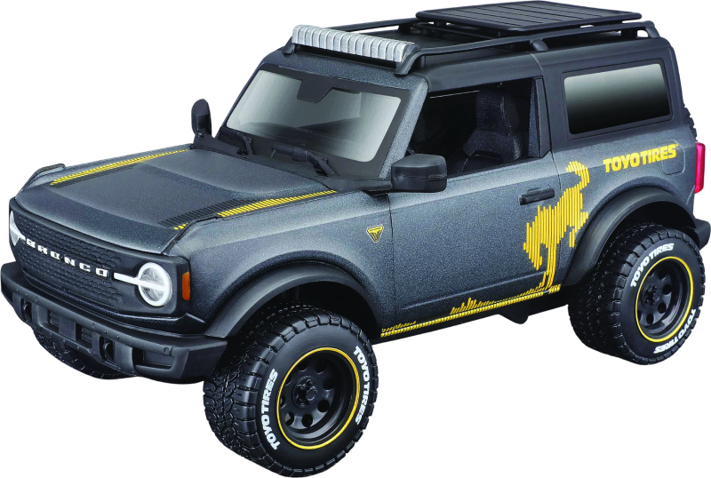 Коллекционная машинка 1:24 Maisto 2021 Ford Bronco Badlands (32541 met. grey) - Фото 1