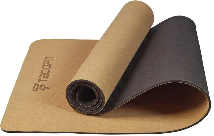 Купити Килимок для йоги та фітнесу TECOFIT Cork TPE Yoga Mat 184 x 61 x 0.6 см Коричневий (TOP18044115) - Фото 1 Килимок для йоги та фітнесу TECOFIT Cork TPE Yoga Mat 184 x 61 x 0.6 см Коричневий (TOP18044115) - Фото 1