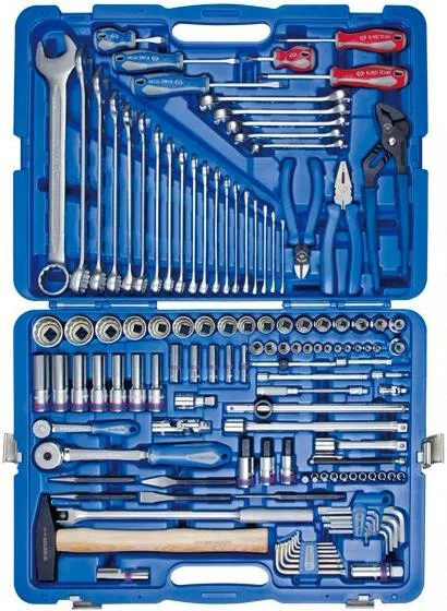 Купить Набор инструментов KING TONY 1/4"+1/2" 128 шт. в пластиковом кейсе (7028MR) - Фото 1 Набор инструментов KING TONY 1/4"+1/2" 128 шт. в пластиковом кейсе (7028MR) - Фото 1