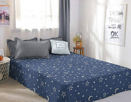 Купить Простынь двуспальная Zastelli бязь Night 185х210 (21017) - Фото 1 Простынь двуспальная Zastelli бязь Night 185х210 (21017) - Фото 1