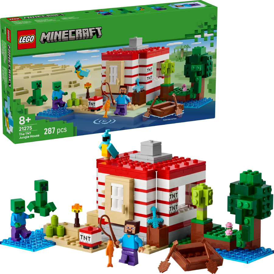 Конструктор LEGO Minecraft Дом из взрывчатки в джунглях (21275) - Фото 1