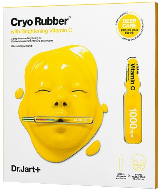 Маска для лица Dr.Jart+ Cryo Rubber альгинатна с витамином С 4 г + 40 г (8809642714519) - Фото 1