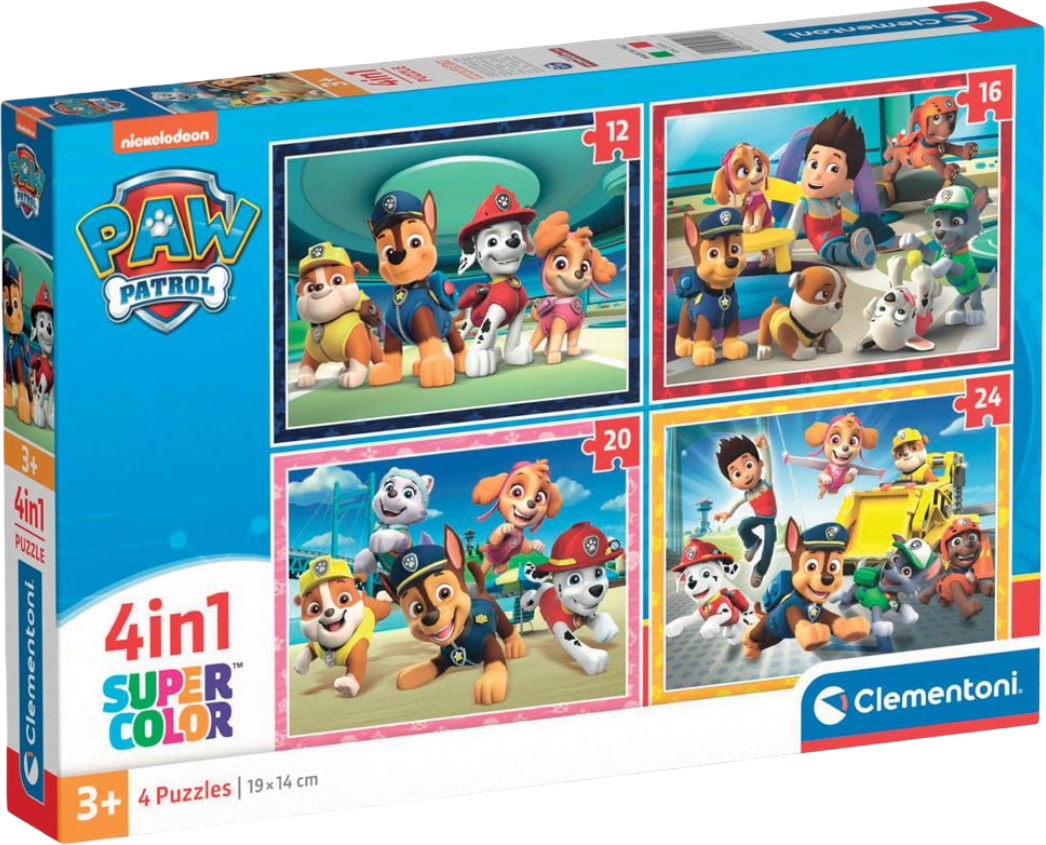 Купити Пазли (3-4 роки) Clementoni 4 в 1 Paw Patrol 12,16,20 та 24 ел. (21513.00) - Фото 1 Пазли (3-4 роки) Clementoni 4 в 1 Paw Patrol 12,16,20 та 24 ел. (21513.00) - Фото 1