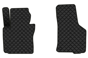 Коврики из экокожи в салон авто передние EVAtech для Octavia A5 (AT, 4 clips) Skoda 2004-2013 2 поколение Liftback EU (SK12165AV2TL4BBB) - Фото 1