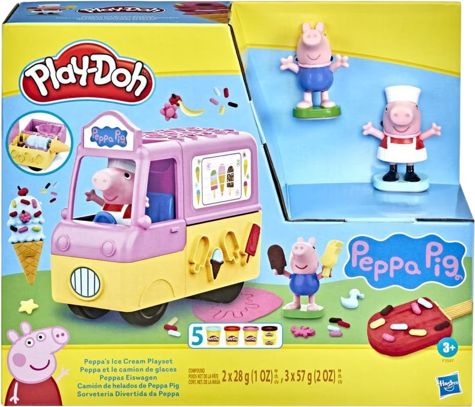 Набори для ліплення Hasbro "Машинка з морозивом Свинки Пеппі" (F3597) - Фото 1