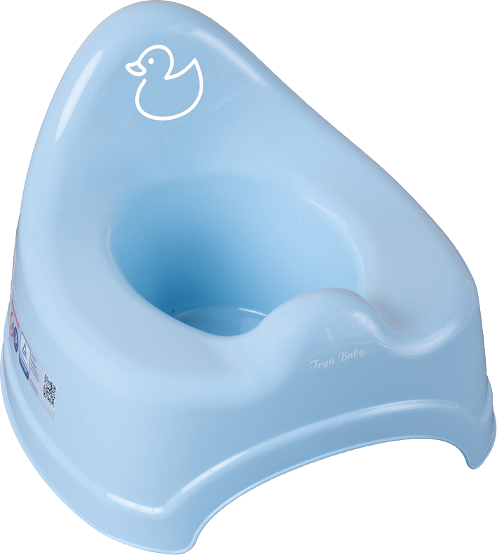 Горщик дитячий Tega Baby Уточка з музикою, Блакитний (PO-072-129) - Фото 1