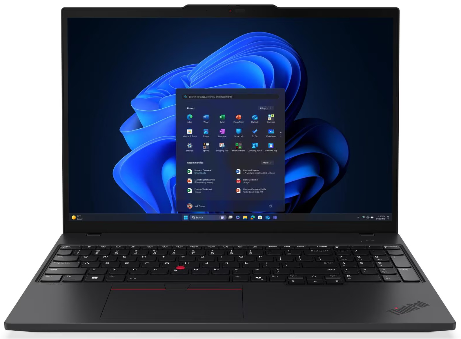 Ноутбук Lenovo ThinkPad T16 Gen 4 (21QFS0AJ00) Black - Фото 1
