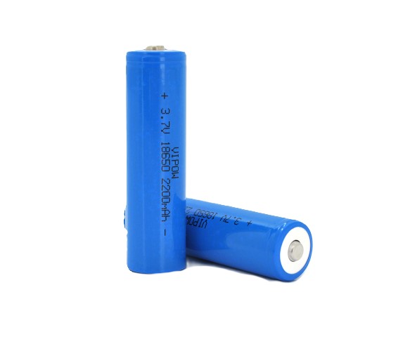 Аккумулятор тип 18650 Vipow 18650 Li-Ion ICR18650 TipTop, 2200mAh, 3.7V, Blue (ICR18650-2200mAhTT) - Фото 1