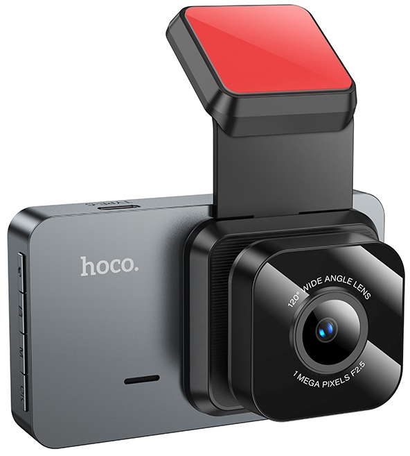 Відеореєстратор HOCO DV9 3-inch screen driving recorder (720P) Metal Gray (6942007633345) - Фото 1