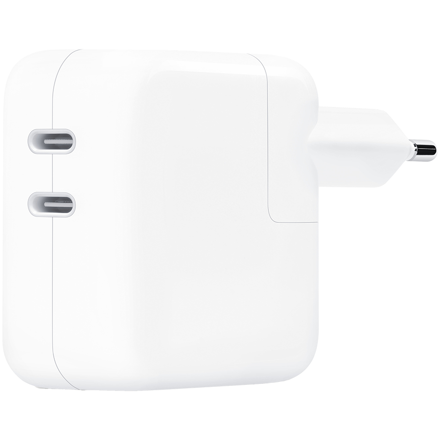 Сетевре зарядное устройство Apple 35W Dual USB-C Port Power Adapter (MNWP3) - Фото 1