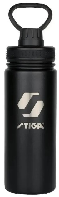 Бутылка для воды Stiga Water Bottle Steel Black 550 мл (2905-0101-55) - Фото 1