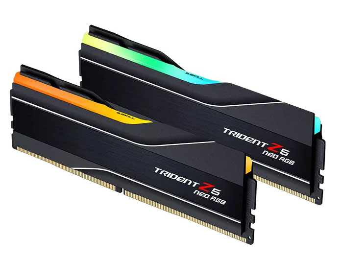 Память DDR G.Skill Trident Z5 Neo RGB DDR5-6000 32GB 2x16GB AMD EXPO 30-38-38-96 1.35V (F5-6000J3038F16GX2-TZ5NR) - Фото 1
