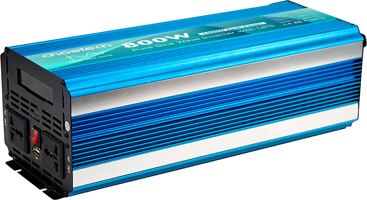 Інвертор автомобільний Choetech 12\220V 800Вт (INV-C800WUPS-EU) - Фото 1