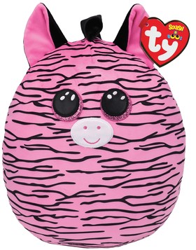 М'яка іграшка подушка TY SQUISH-A-BOOS Зебра "ZOEY" 20 см (39294) - Фото 1