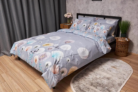 Пододеяльник двуспальный евро Moon&Star Бязь Gold Люкс Dandelion Dreams King Size 220x240 см (MS-870000394) - Фото 1
