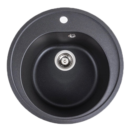 Мойка кухонная VALESO 510 LUNA матовый Морион - Фото 1