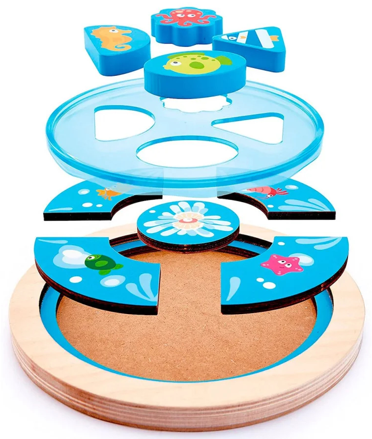 Головоломка из дерева Hape Глубокое море (E1604) - Фото 1