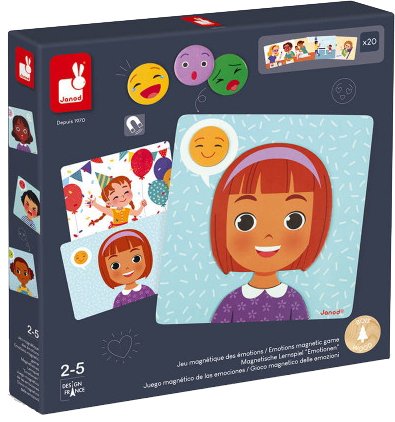Настольная игра магнитная (3-4 года) Janod Эмоции (J08038) - Фото 1