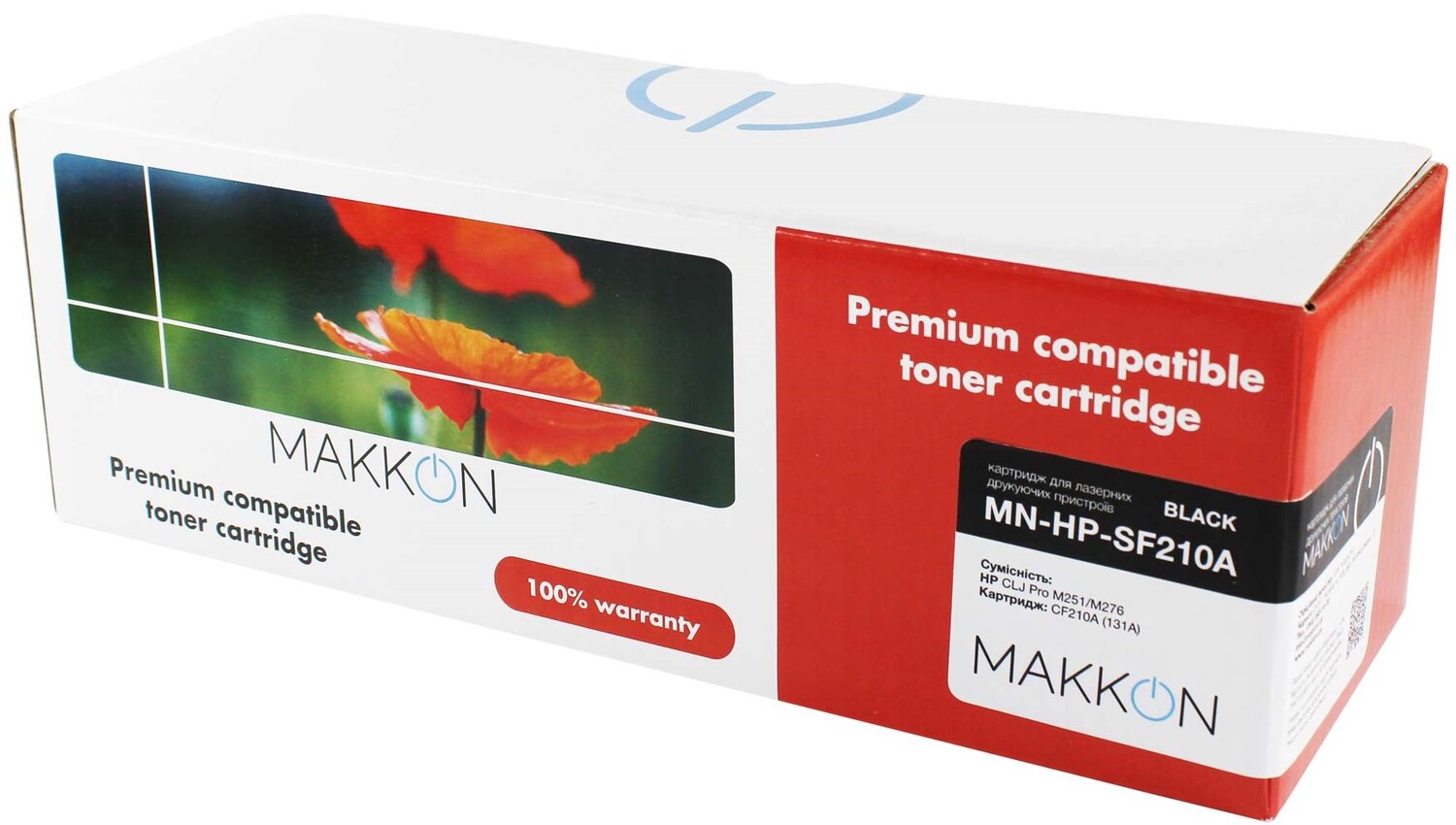 Картридж-тонер Makkon совместимый аналог HP CF210A (131A), Canon 731 black (MN-HP-SF210A) - Фото 1