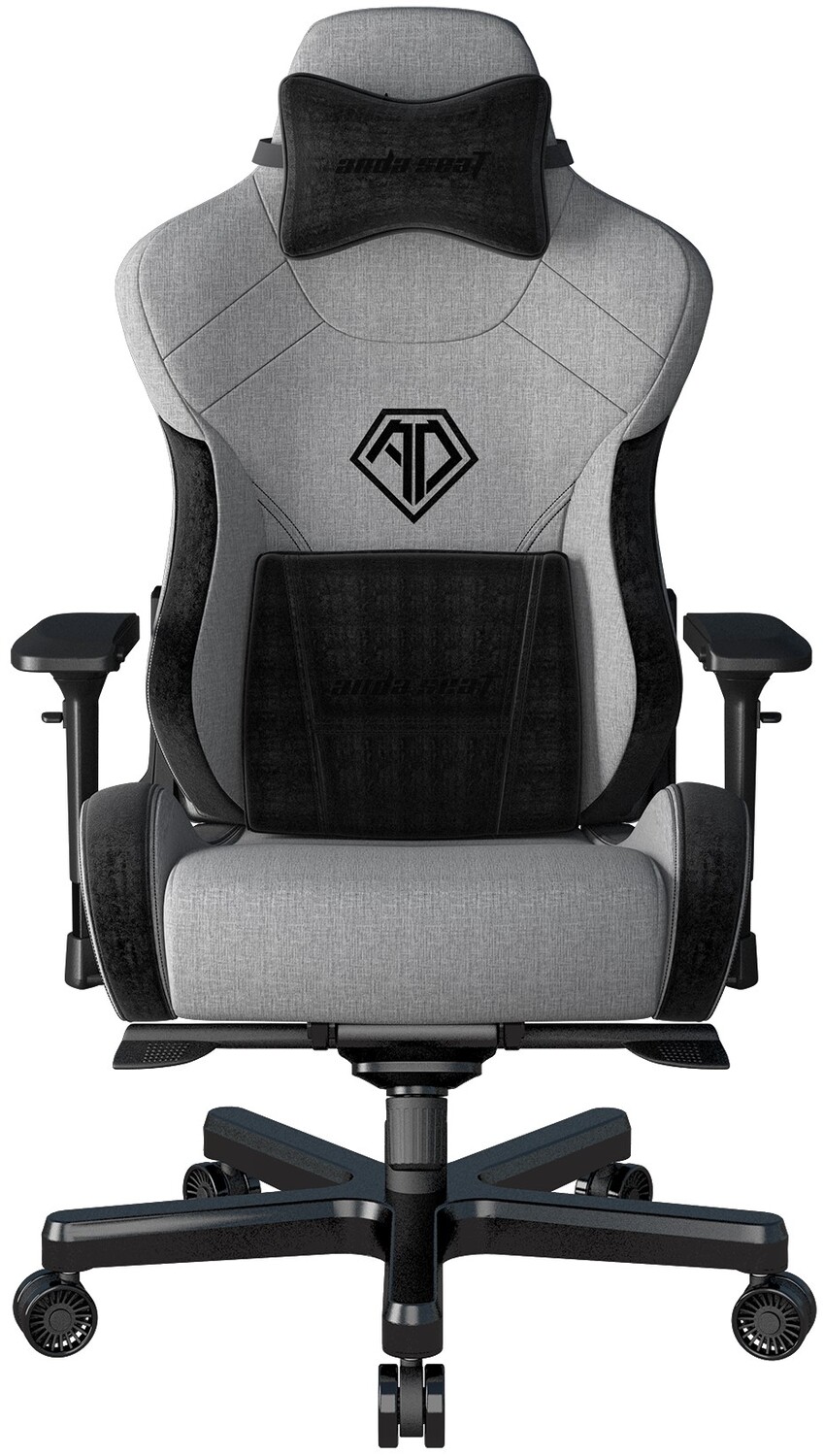 Кресло для геймеров Anda Seat T-Pro 2 Grey/Black Size XL (AD12XLLA-01-GB-F) - Фото 1