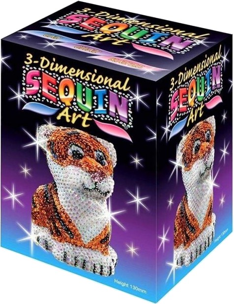 Набор для творчества из пайеток Sequin Art 3D Тигр (SA1122) - Фото 1
