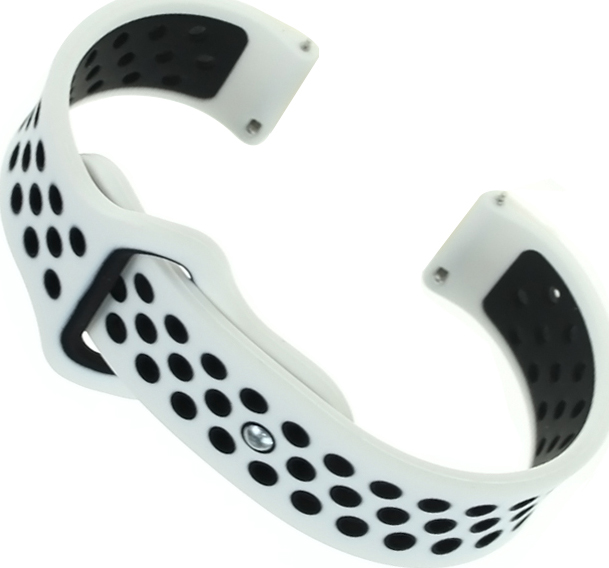 Ремешок для смарт-часов BeCover Nike Style for Nokia/Withings Steel/Steel HR White-Black (705768) - Фото 1