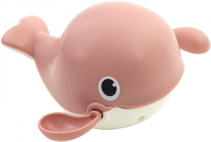 Механическая игрушка для ванной Baby Team Кит (9041_розовый) - Фото 1