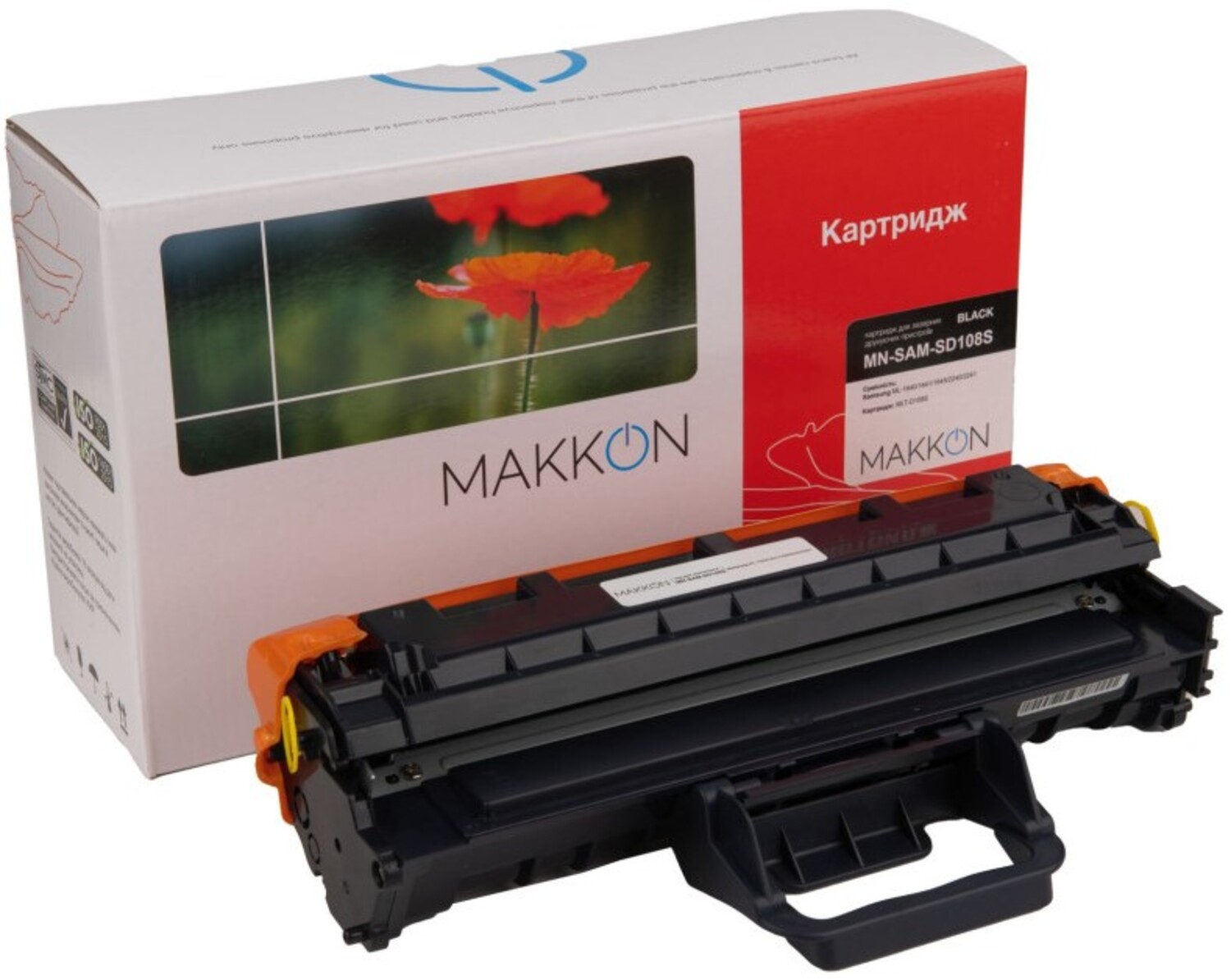 Картридж-тонер Makkon совместимый аналог Samsung MLT-D108S (MN-SAM-SD108S) - Фото 1