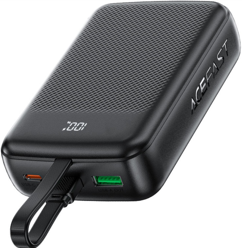 Батарея мобільна AceFast M14 PD20W 20000mAh Black (6974316283966) - Фото 1