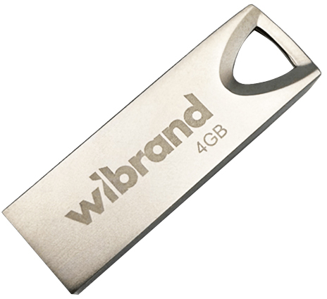 Флеш USB Wibrand USB 2.0 Taipan 4Gb Silver (WI2.0/TA4U2S) - Фото 1