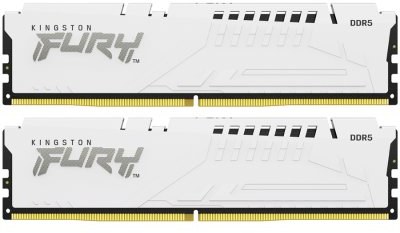 Купити Память DDR Kingston Fury Beast White RGB DDR5-6000 64GB (2x32GB) CL36-38-38 1.35V EXPO (KF560C36BWEAK2-64) - Фото 1 Память DDR Kingston Fury Beast White RGB DDR5-6000 64GB (2x32GB) CL36-38-38 1.35V EXPO (KF560C36BWEAK2-64) - Фото 1