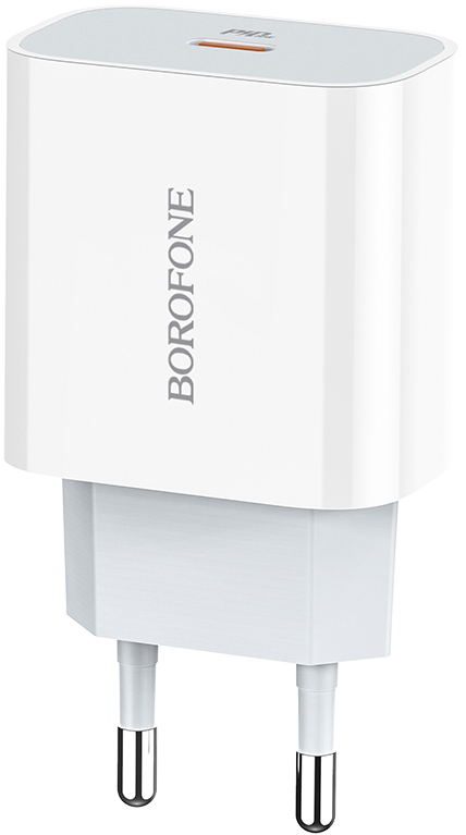 Сетевое зарядное устройство BOROFONE BA38A Plus Speedy PD20W White (6931474746870) - Фото 1