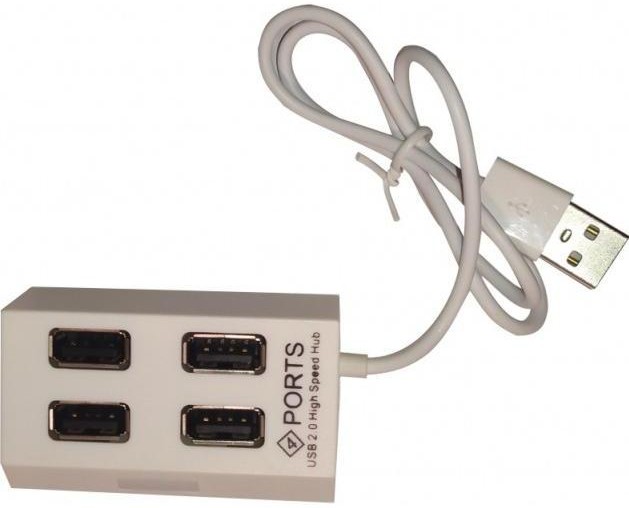 Хаб USB Atcom TD4004 4хUSB2.0 White (AT10724) - Фото 1