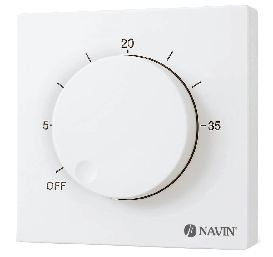 Терморегулятор Navin EH84WM-16A White (24-160171-0140) - Фото 1
