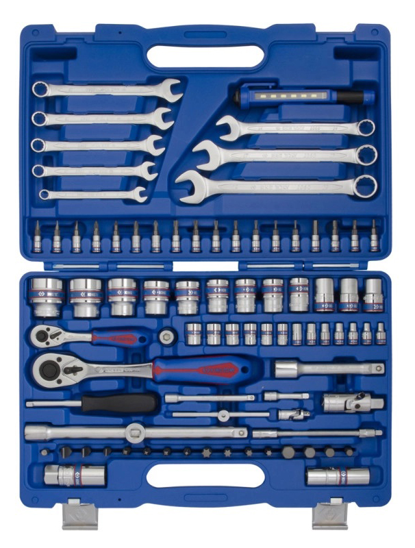 Купить Набор инструментов KING TONY 1/4"+1/2" 83 шт. в пластиковом кейсе (SC7583MR) - Фото 1 Набор инструментов KING TONY 1/4"+1/2" 83 шт. в пластиковом кейсе (SC7583MR) - Фото 1
