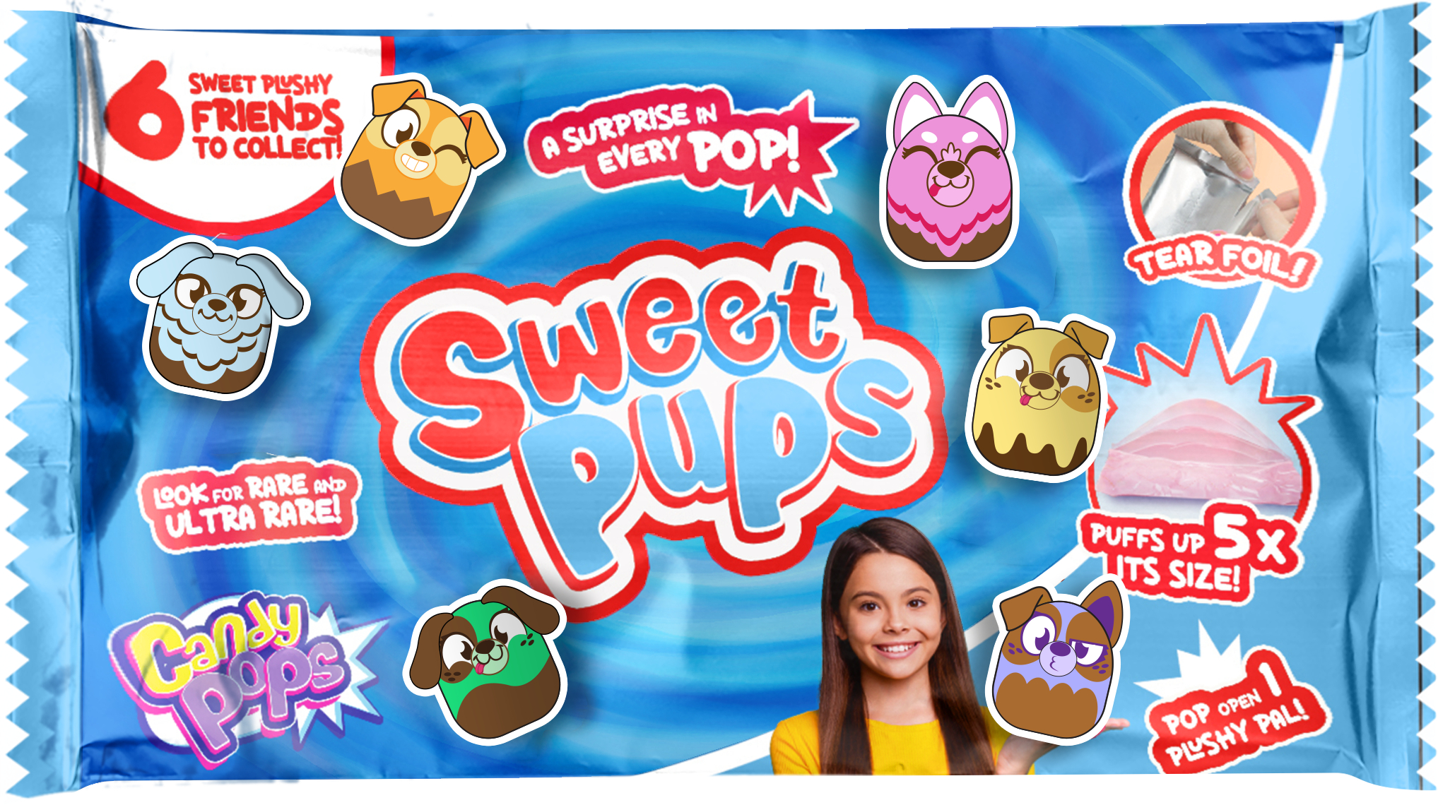 Мягкая игрушка Candy Pops Сладкие щенки (2408001) - Фото 1