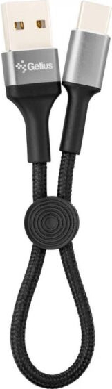 Кабель синхронізації даних Gelius Pro Short GP-UC107 Micro USB 0.2 m Black - Фото 1