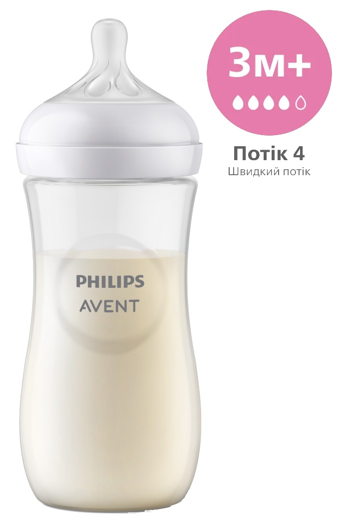 Бутылочка для кормления Philips AVENT Natural природный поток, 330 мл., 1 шт. (SCY906/01) - Фото 1