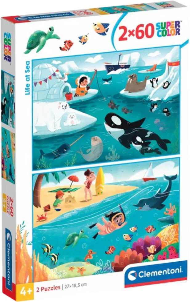 Купити Пазли (3-4 роки) Clementoni Life at Sea 2 по 60 ел. (24817) - Фото 1 Пазли (3-4 роки) Clementoni Life at Sea 2 по 60 ел. (24817) - Фото 1