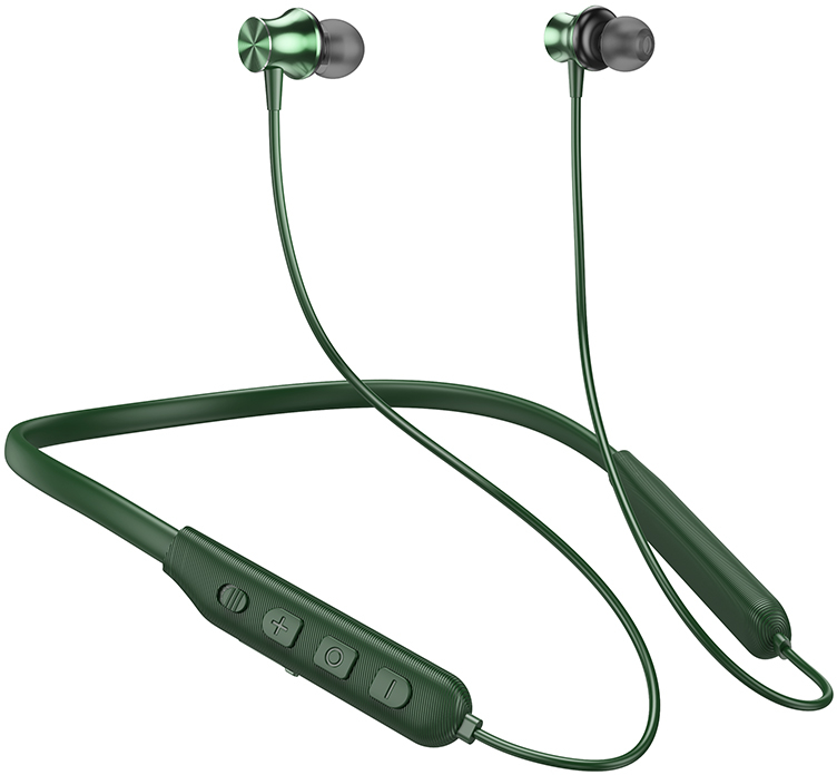 Наушники вкладыши беспроводные HOCO ES64 Easy Sound sports Dark Green (6931474784490) - Фото 1