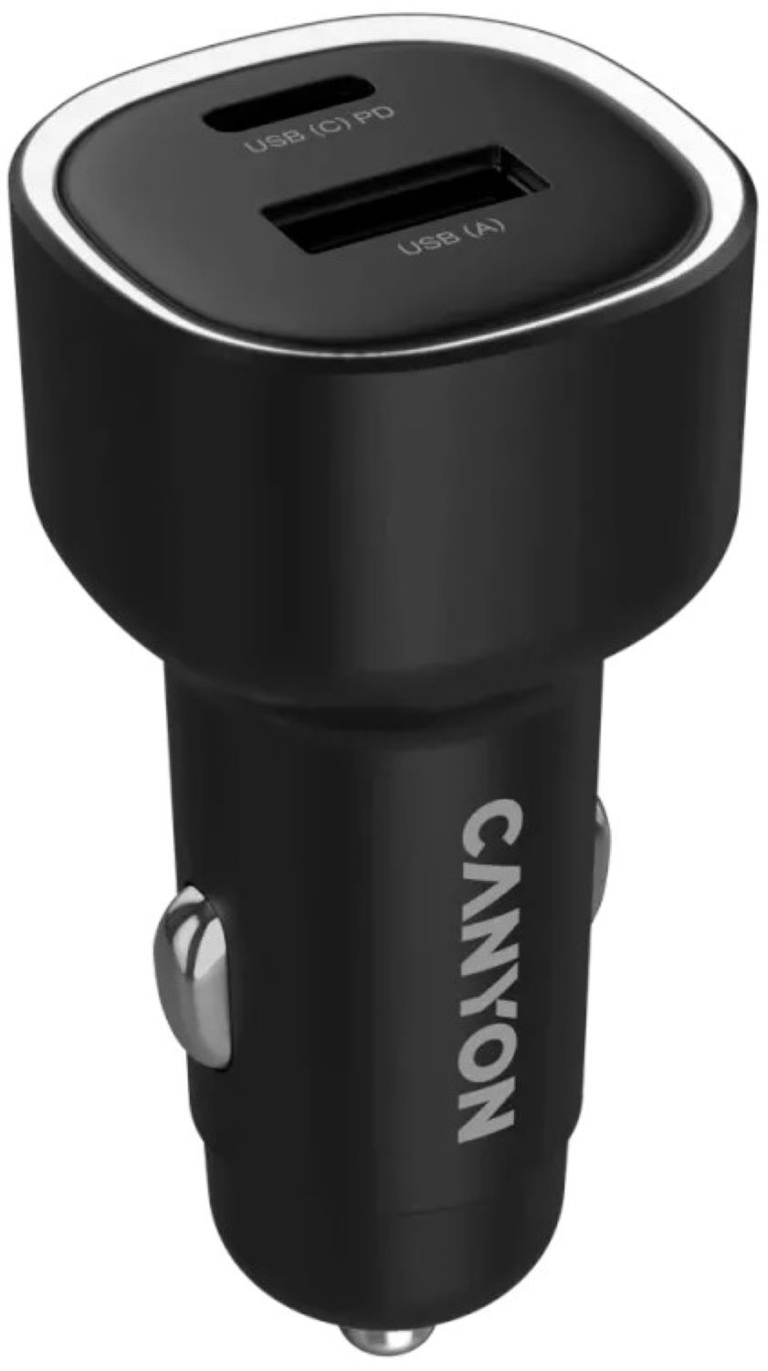 Автомобільний зарядний пристрій Canyon OnDrive 85 PD 85W USB-A+USB-C Black (CNE-CCABR8AC) - Фото 1