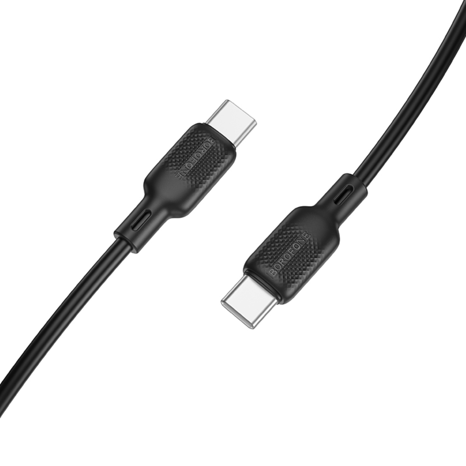 Кабель синхронізації даних BOROFONE BX113 60W C to C 1m Black (6941991115455) - Фото 1